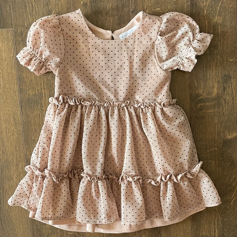 Nanette Lepore Pink Dress with Black Dots - Picture 1 of 3